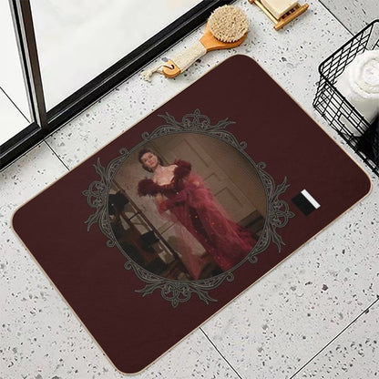 Scarlett Red Dress Durable Bath Mat