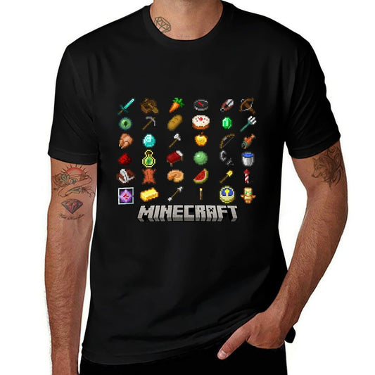 Minecraft Items Textbook  Summer-ready Fabric T-Shirt