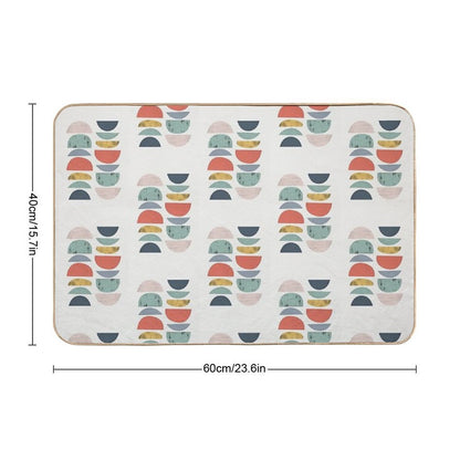 Mid Century Retro  Versatile Bath Mat