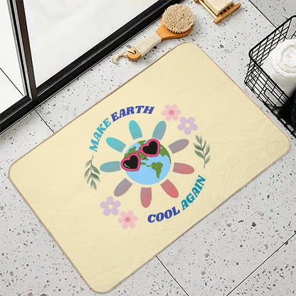 Make Earth Cool Again  Slip-Resistant Bath Mat
