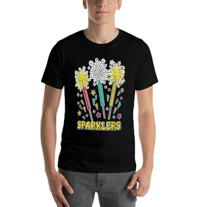 Celebrate Any Occasion with Colorful Sparklers  Graphic-printed T-Shirt