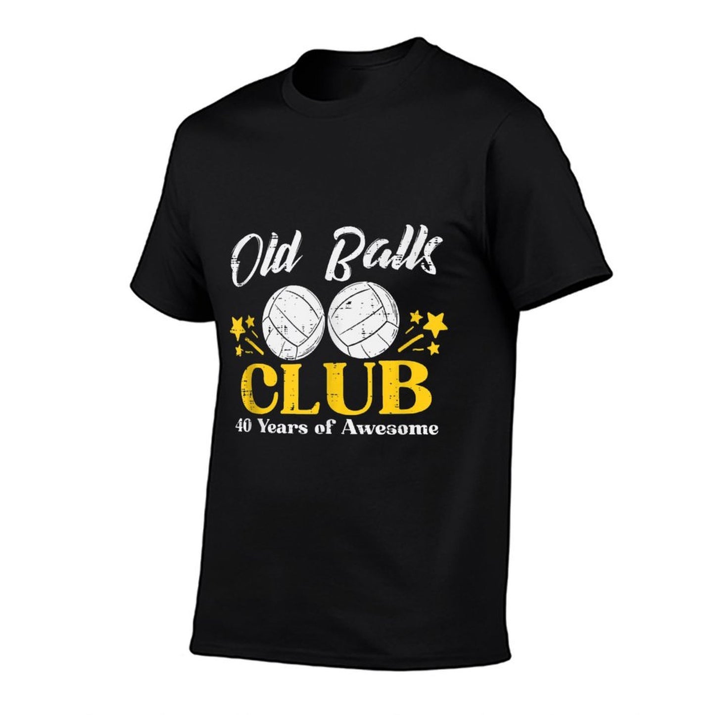 Mens Old Balls Club Volleyball 40 Years Awesome 40th Birthday Men  Polyester Blend T-Shirt