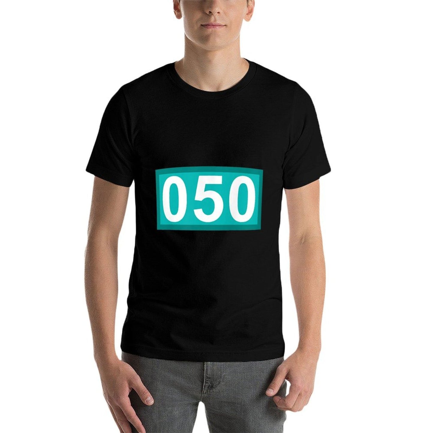 Funny 50 Year Old Gifts Number 050 Patch 50th Birthday Bday  Versatile T-Shirt