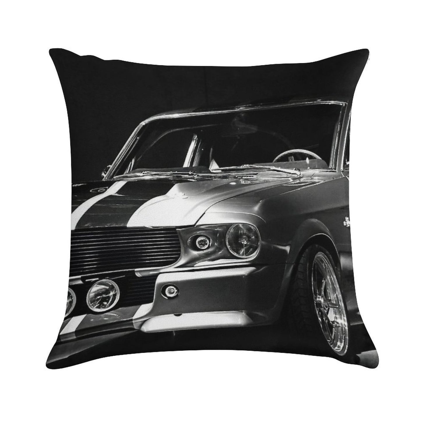 1967 Ford Mustang Shelby GT 500 Soft Luxury Feel Throw Pillow