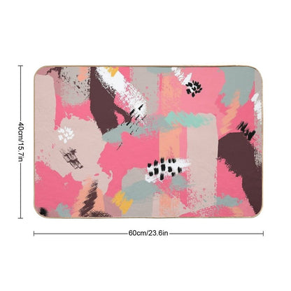 Modern Art  Rapid-Drying Bath Mat