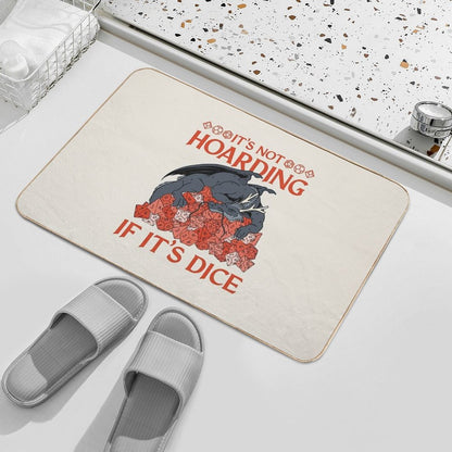 Tabletop RPG Dragon - It's Not Hoarding If It's Dice  Versatile Bath Mat