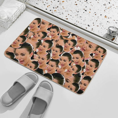 Crying Kim Kardashian  Fade-Resistant Bath Mat