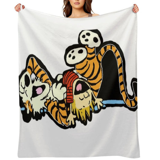 Calvin And Hobbs Gift-ready Throw Blanket
