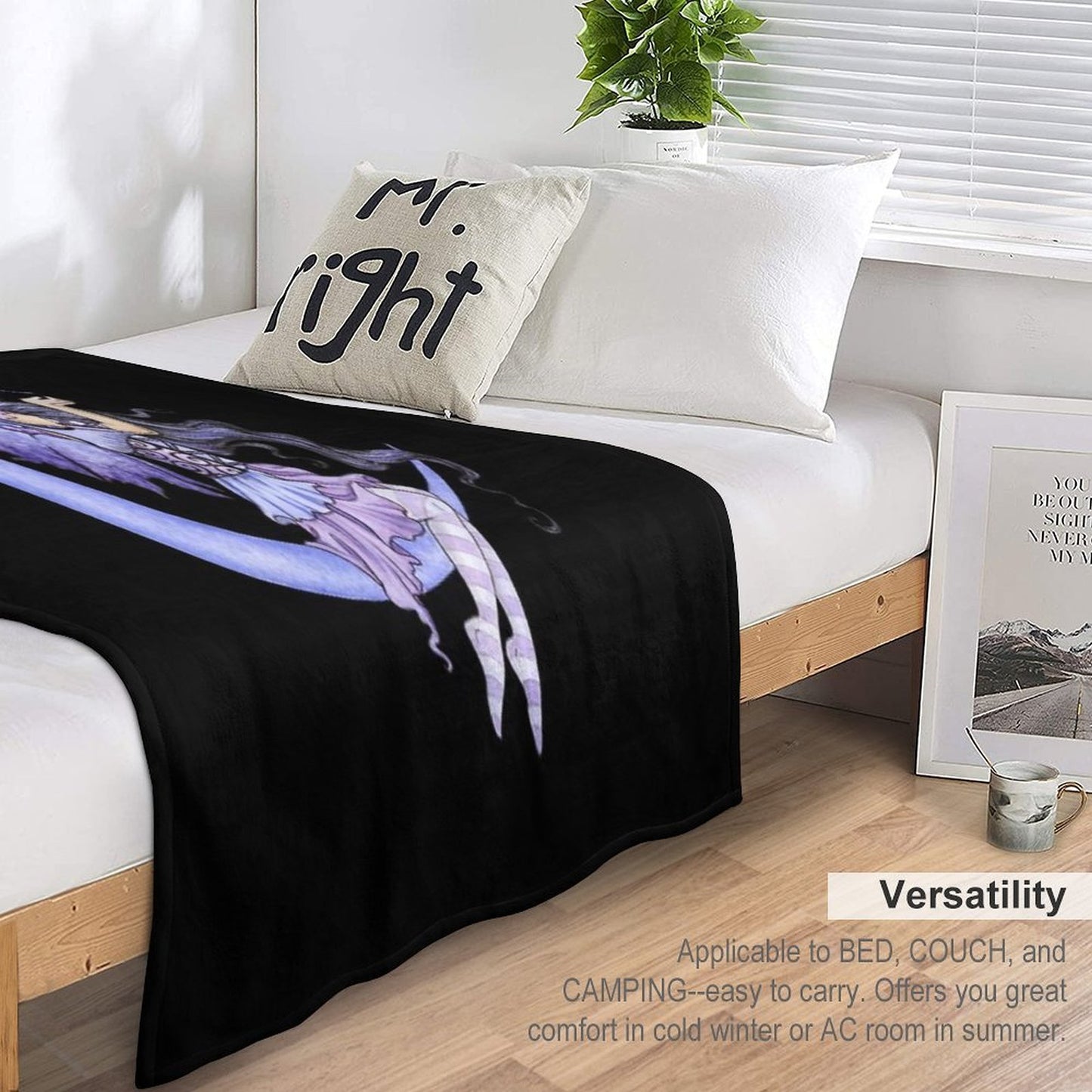 Moon Moth Versatility Throw Blanket