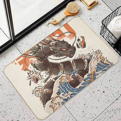 Great Sushi Dragon  Slip-Resistant Bath Mat