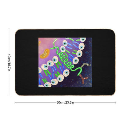 Psychedelic Cell Biology  Multi-Purpose Bath Mat