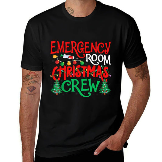 Emergency Room Christmas Crew ER Nurse Xmas Holiday Nursing  Odor-resistant T-Shirt