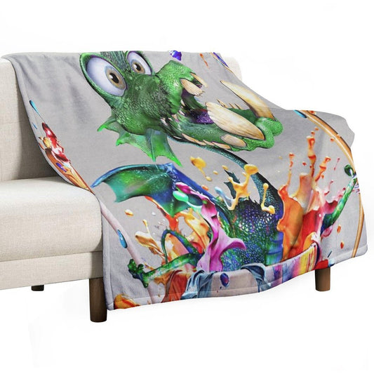 Dragon Artist Eco-conscious Throw Blanket