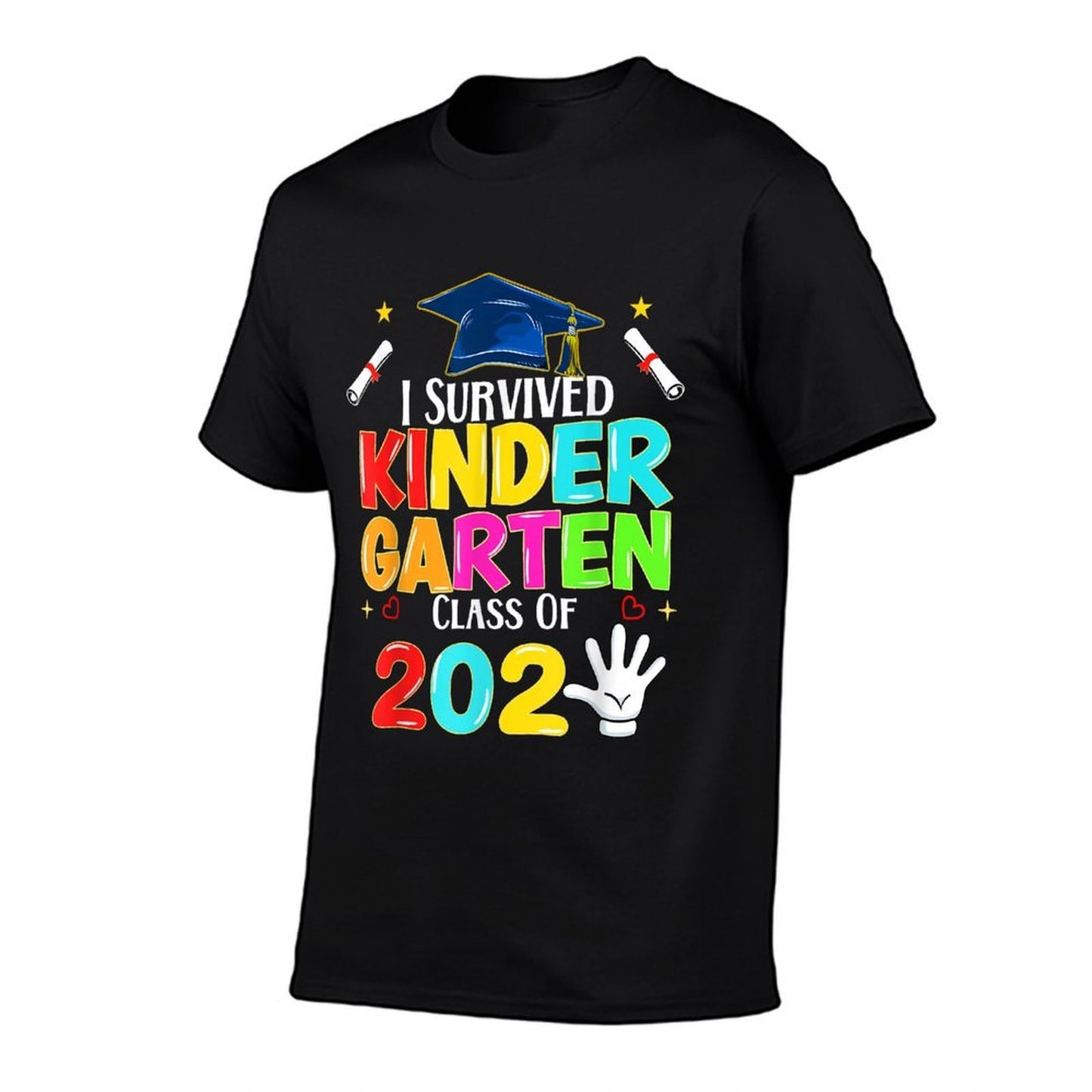 I Survived Kindergarten Graduation 2025 Graduate Boys Girls  Stretchy T-Shirt