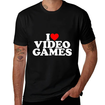 I Love Video Games I Heart Video Games Comfortable T-Shirt
