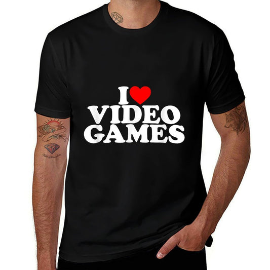 I Love Video Games I Heart Video Games Comfortable T-Shirt