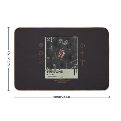 Cosmic Black  Fade-Resistant Bath Mat