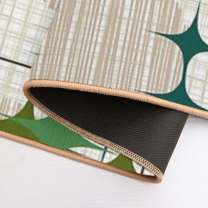 Eames Era Starbursts And Globes 1 (bkgrnd) Durable Bath Mat