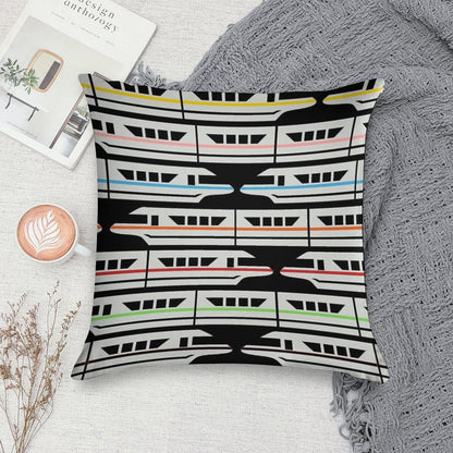 Please Stand Clear of The Door Ways Soft Reinforced Edging Throw Pillow