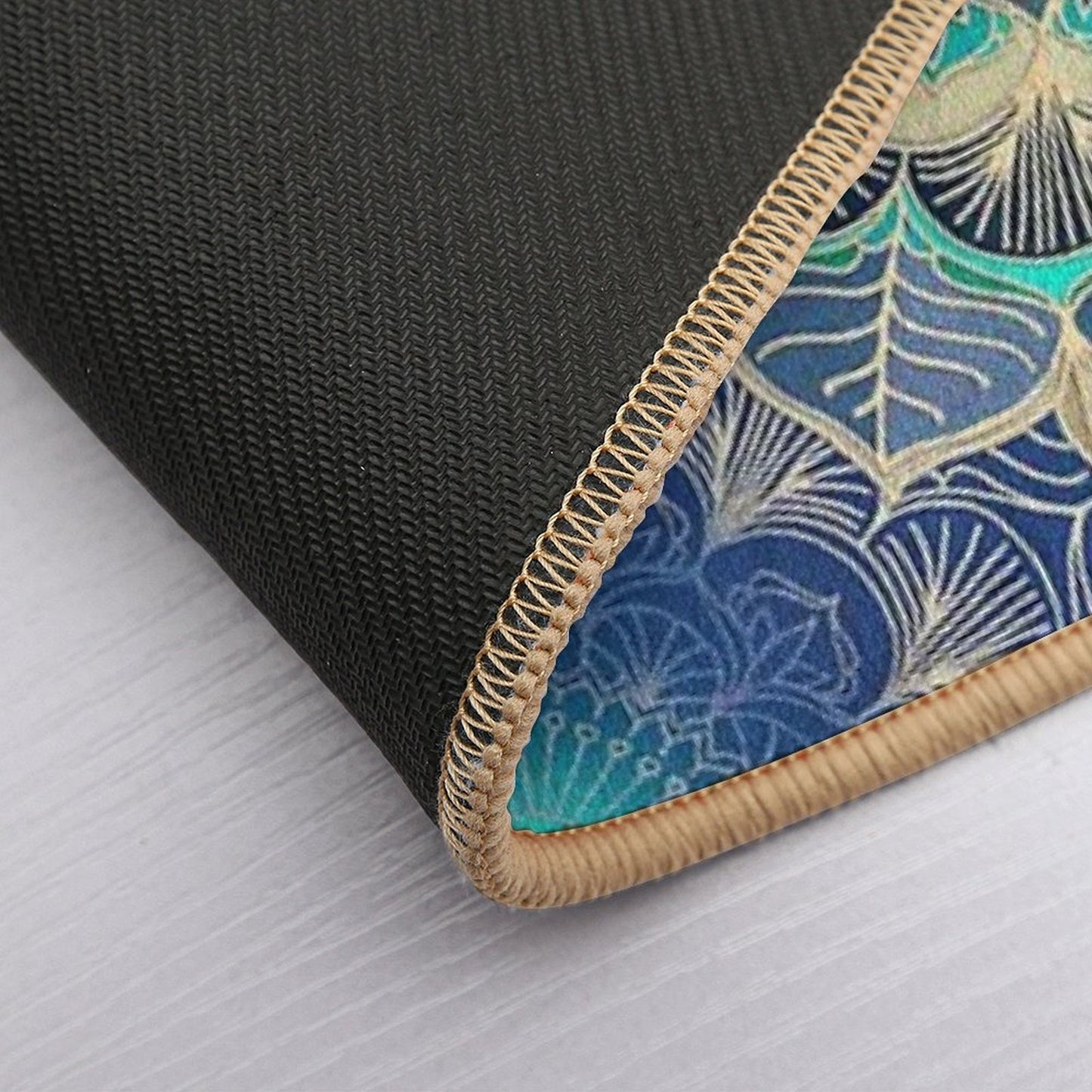 Midnight Bloom  Rapid-Drying Bath Mat