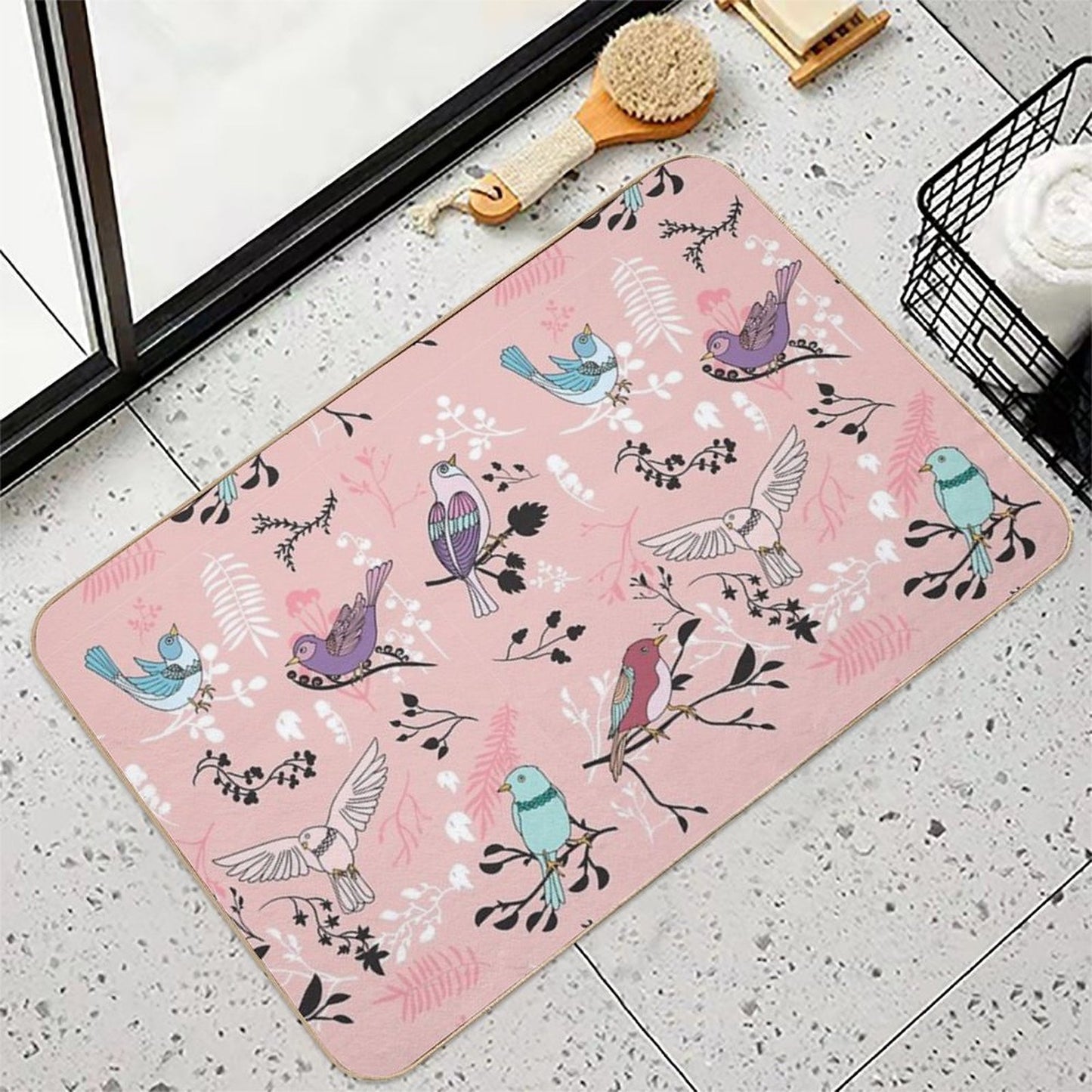 Bird Bliss  Versatile Bath Mat
