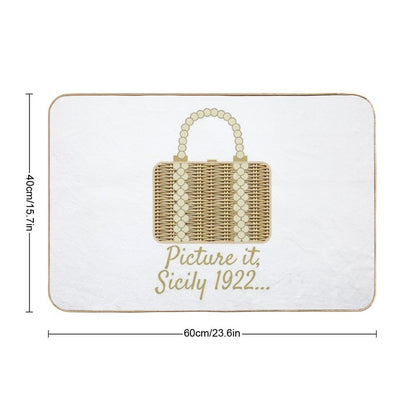 Sophia's Wicker Purse  Toxin-Free Bath Mat