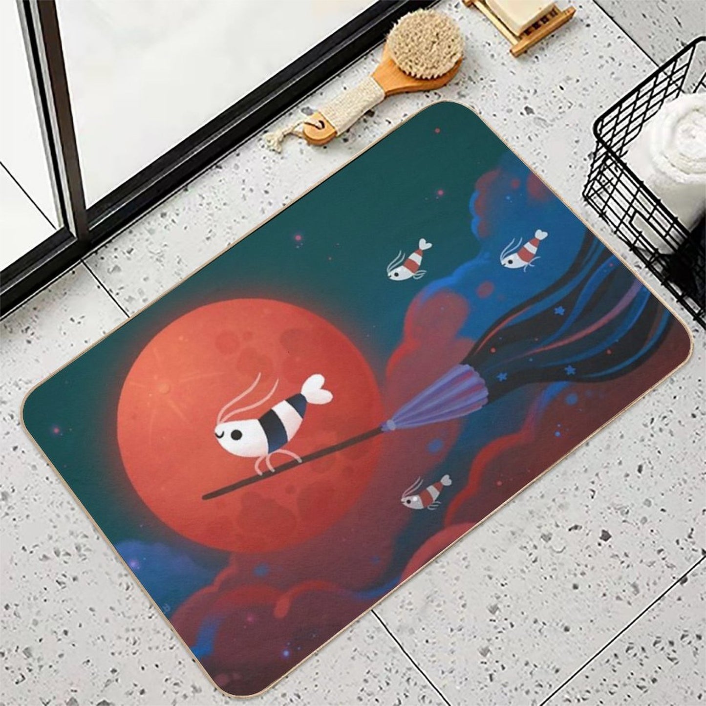 Moonlit Night  Easy Maintenance Bath Mat