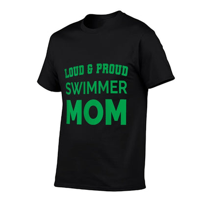 Womens Proud Freestyle Swim Mom Sport Design Gift Dark Green  Moisture-wicking T-Shirt