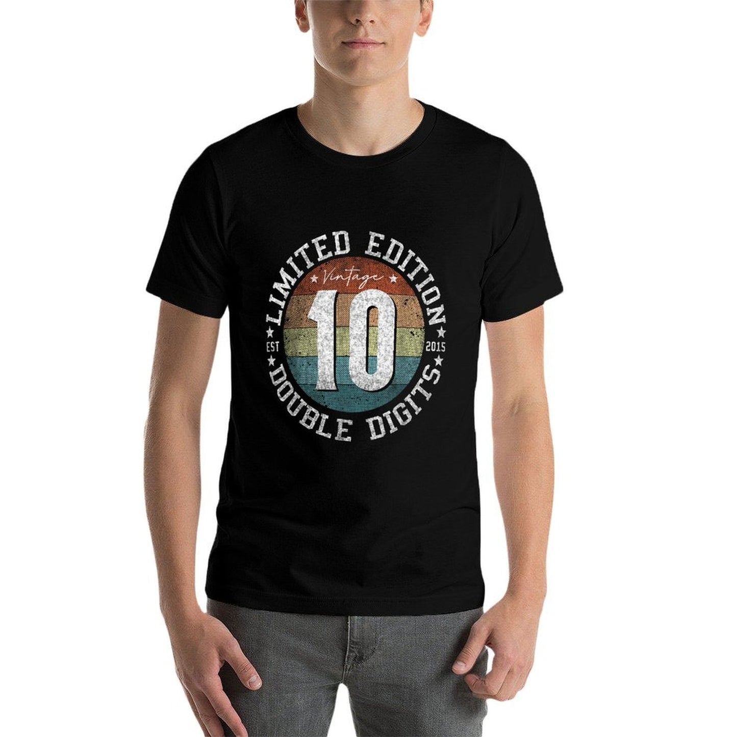 Official Double Digits 2015 10 Year Old Gifts 10th Birthday Comfortable T-Shirt