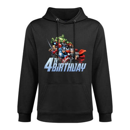 Marvel Avengers Action Shot 4th Birthday Medium-Weight Fabric Hoodie