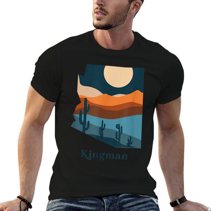 Kingman Arizona Desert Style Boho AZ Landscape  Breathable T-Shirt