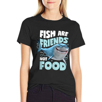 Finding Nemo - Fish Are Friends, Not Food  Fade-proof Color T-Shirt