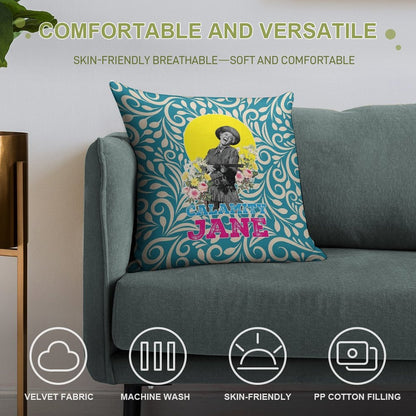 Calamity Jane, Film, 50s Soft Fade-Resistant Throw Pillow