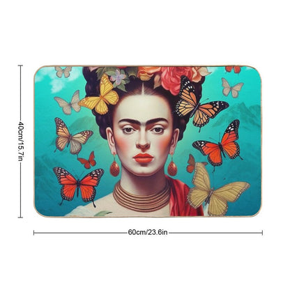 Frida Kahlo 4  Stain-Proof Bath Mat