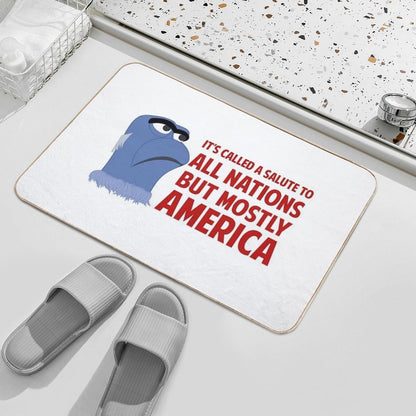 It's Called A Salute To All Nations But Mostly America  Eco-Friendly Bath Mat