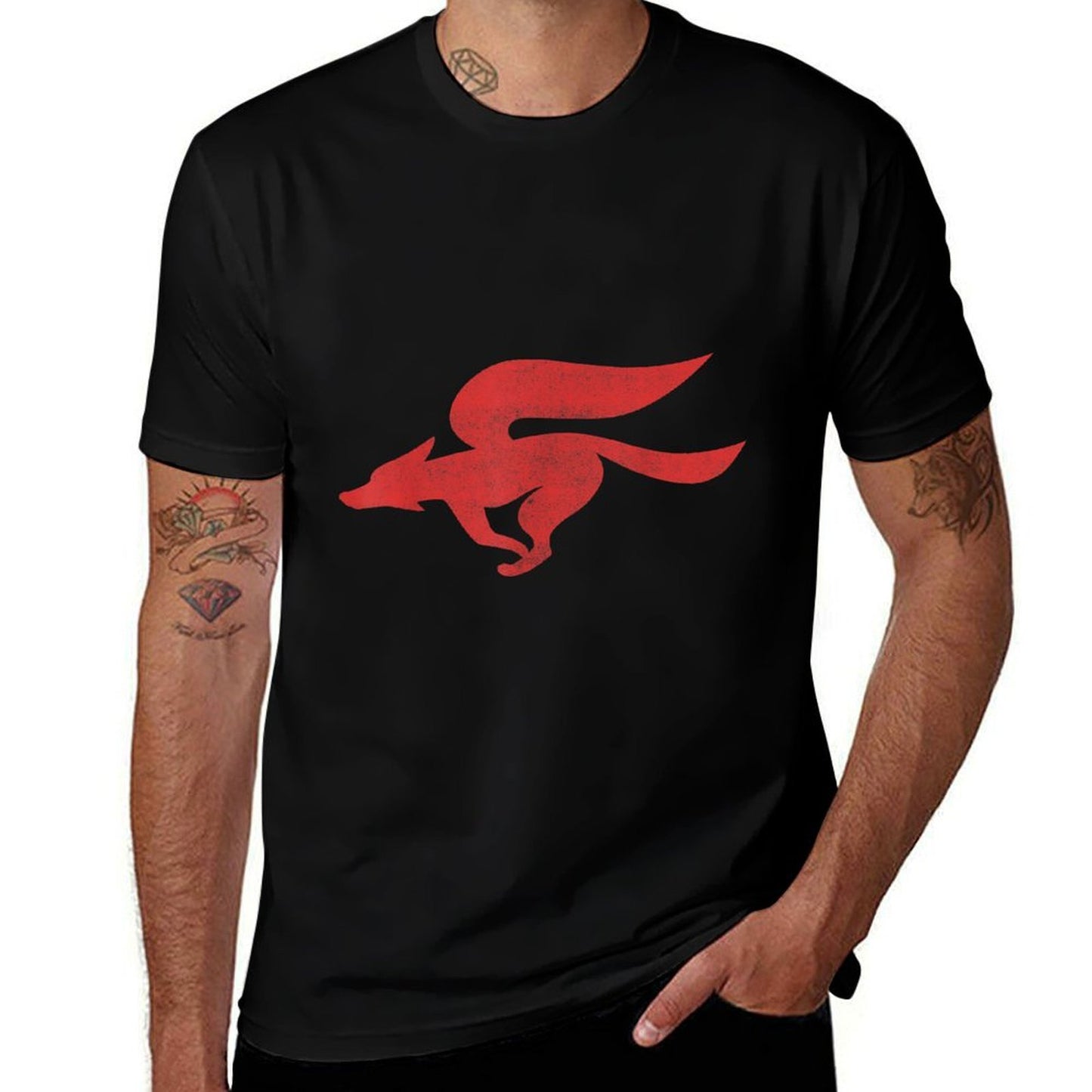 Nintendo Star Fox Classic Red Logo Graphic  High-quality Stitching T-Shirt