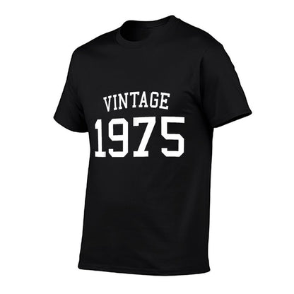 Vintage 1975, 50 Years Old For Men And Women 50th Birthday  Lightweight T-Shirt