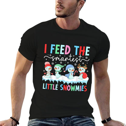 Funny Lunch Lady Christmas School Cafeteria Worker Xmas  Heathered Texture T-Shirt