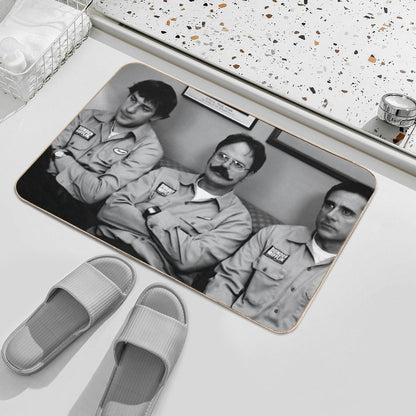 Jim, Dwight And Michael at Utica  Absorbent Bath Mat
