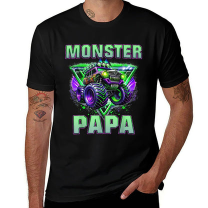 Monster Truck Papa Matching Family Truck Lovers  Durable T-Shirt