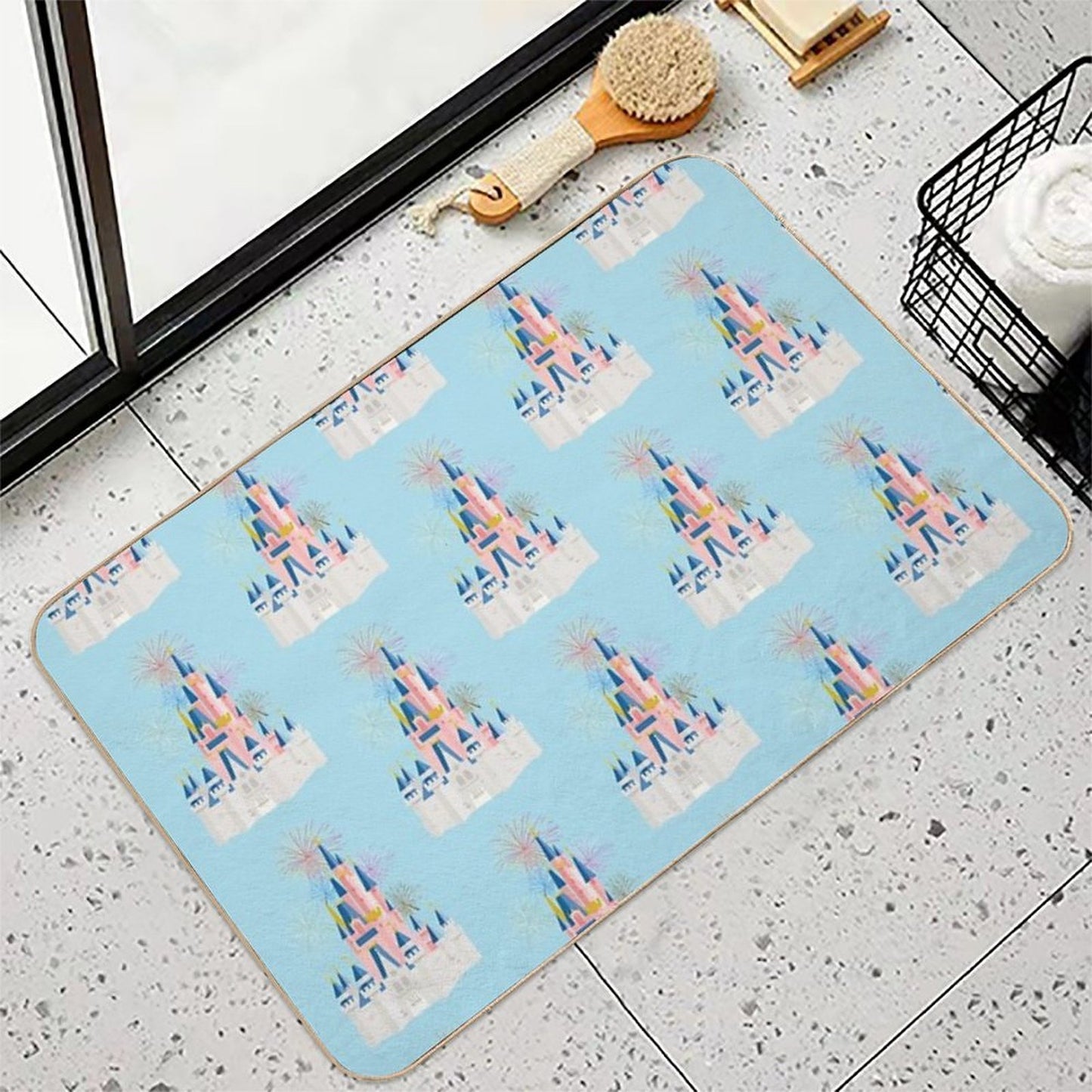 Fairytale Castle  Stain-Proof Bath Mat