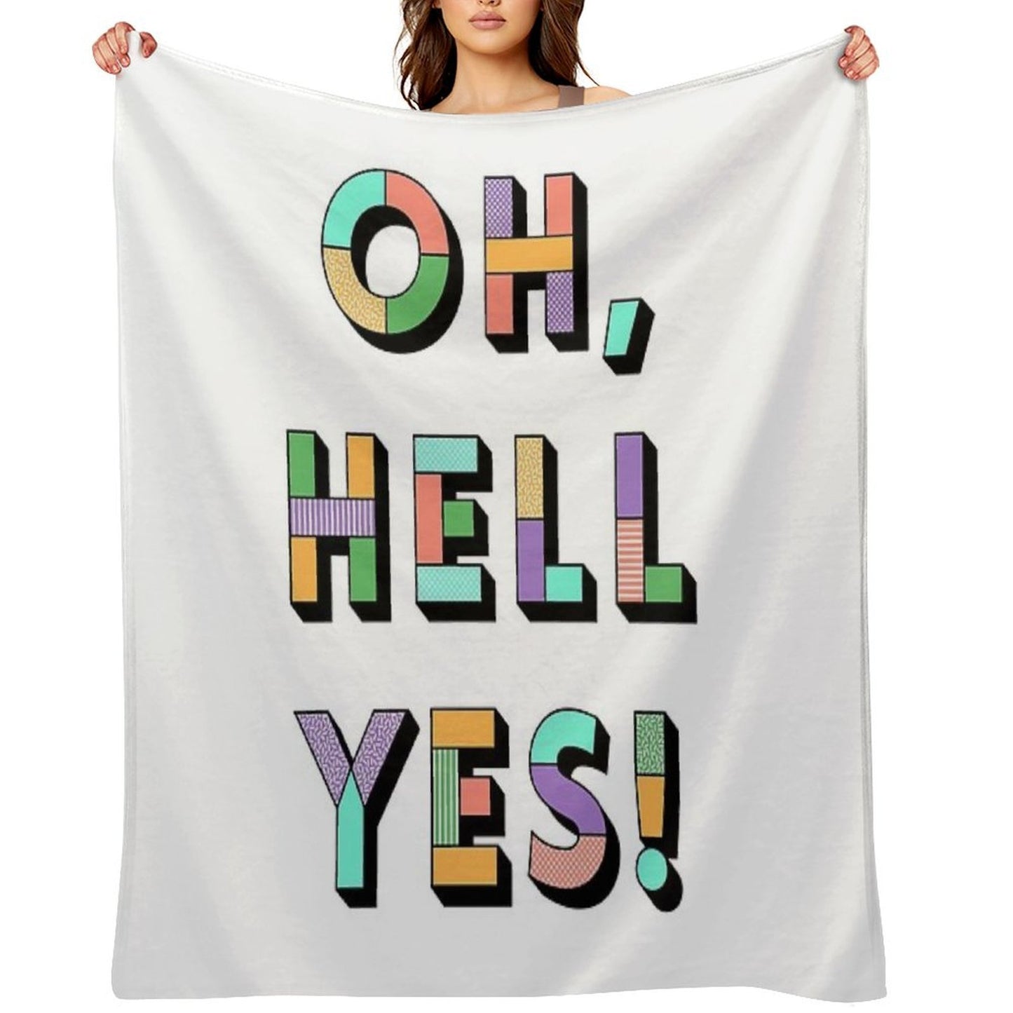 Hell Yes Easy Care Throw Blanket