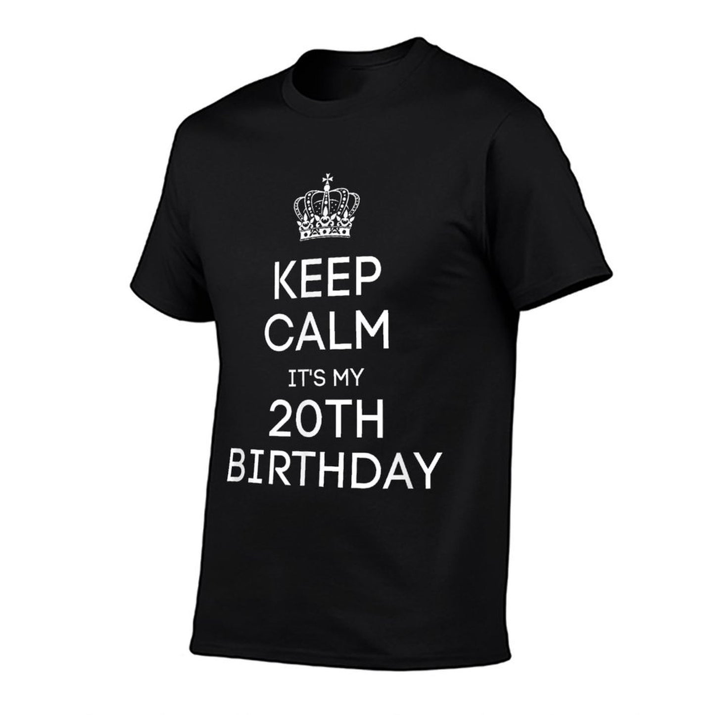Keep Calm It's My 20th Birthday Funny 20th Birthday  Oversized Silhouette T-Shirt