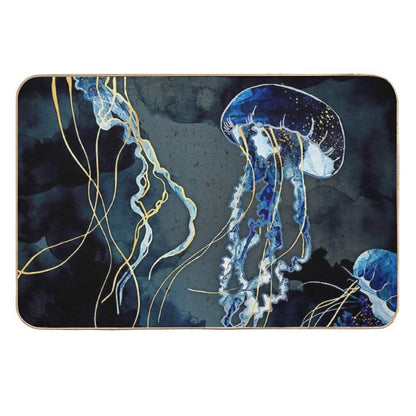Metallic Ocean III  Easy Maintenance Bath Mat