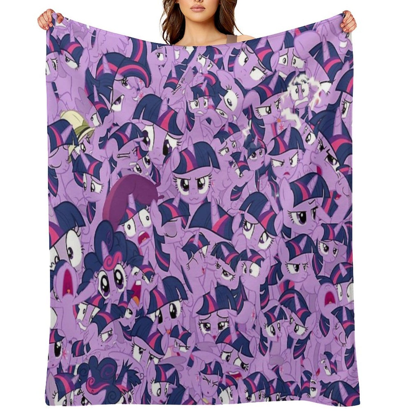 Twilight Sparkle Mess Quick-dry Throw Blanket