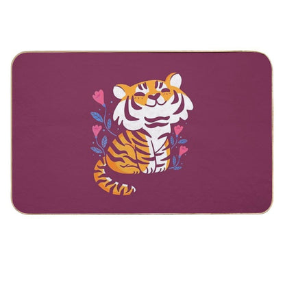 Flower Tiger  Anti-Trip Bath Mat