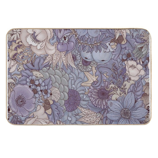 The Wild Side - Lavender Ice  Slip-Resistant Bath Mat