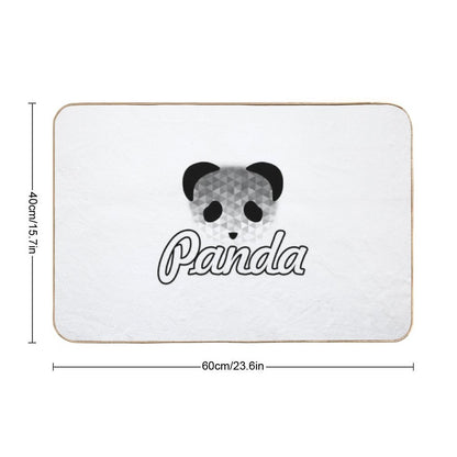 Geometric Panda Drawing  Rapid-Drying Bath Mat
