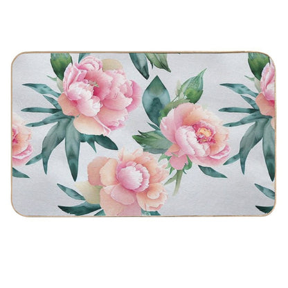Flower Design, Flower Illustration  Absorbent Bath Mat