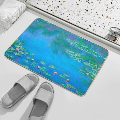 Claude Monet - Water Lilies,blue Water Lilies ,No.2,  Odorless Bath Mat